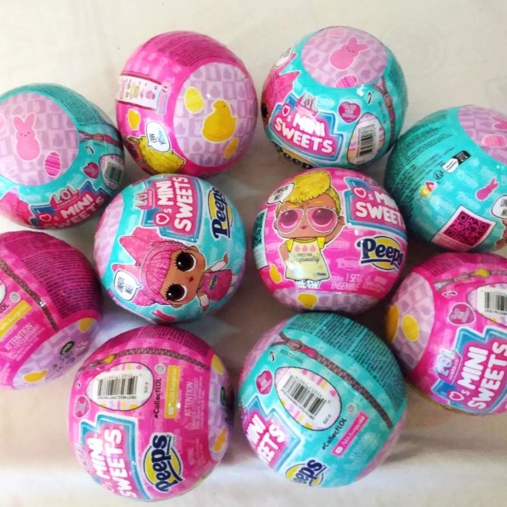 LOT OF 10 : LOL SURPRISE! MYSTERY BALLS / DOLLS    MINI SWEETS PEEPS   SEALED